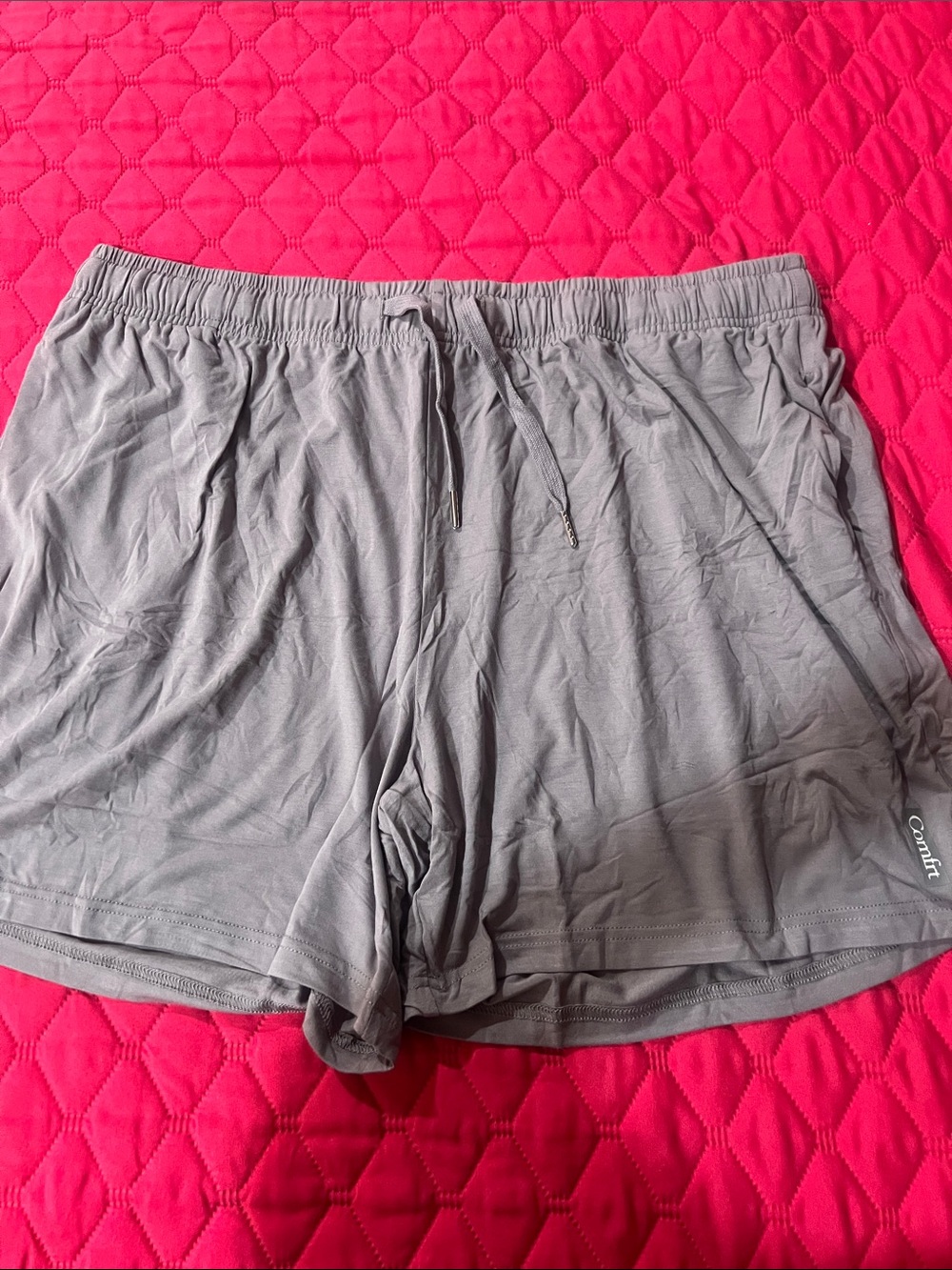 Comfrt-Fit Unisex Athletic/lounge Shorts Steel Color with Drawstring